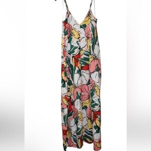Lovestitch Women’s Sleeveless Colorful Oversized Abstract Adjustable Straps Maxi